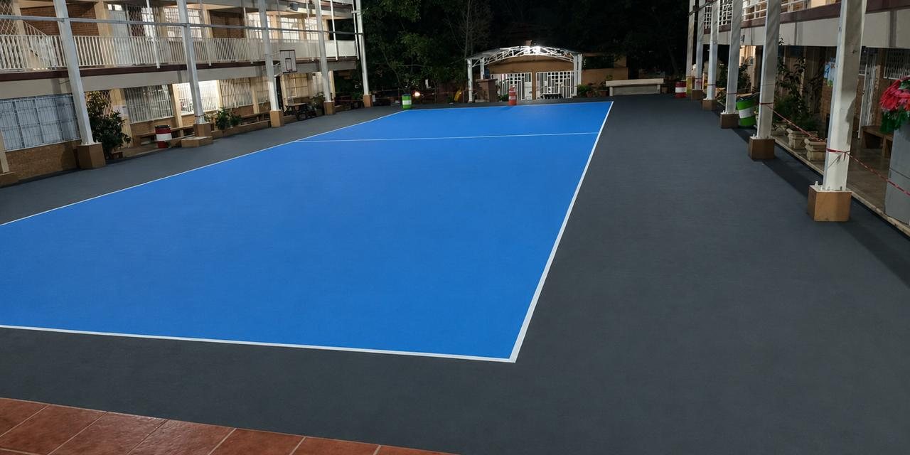 Cancha después de la renovación